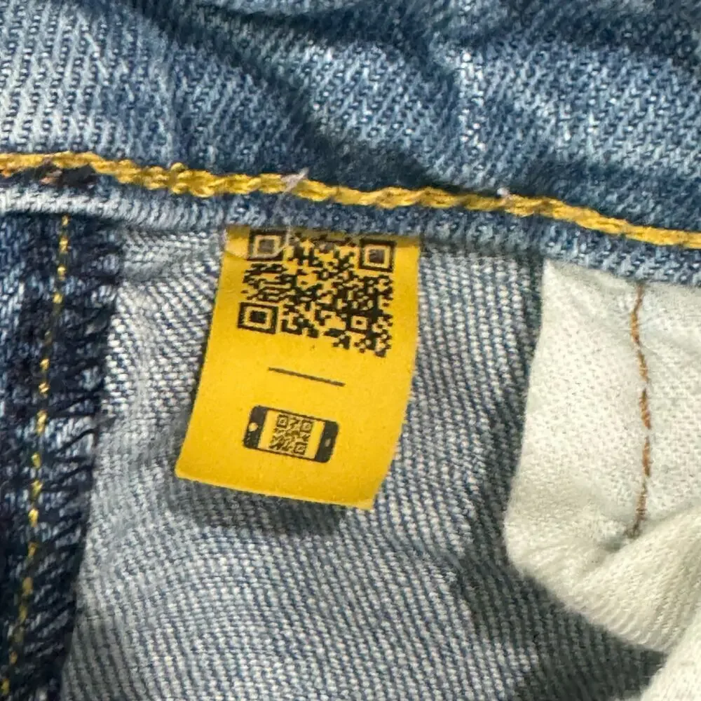Polo Ralph Lauren The Sullivan Slim Jean Shorts Denim Stretch Blue Size 12